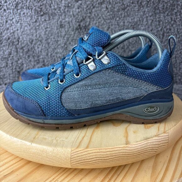 Chaco Kanarra Hiking Shoe Womens 7 Blue Outdoor Trail Low Top Sneakers - Picture 1 of 11